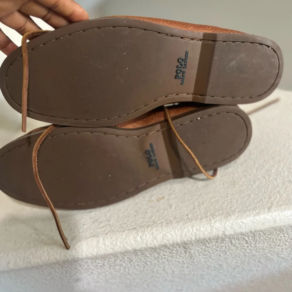 Polo Ralph Lauren Bienne Men's Tumbled Leather‎ Boat Shoe Driving loafers SZ 13D